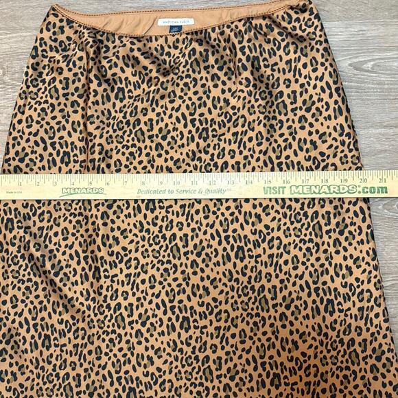 American Eagle Leopard Print Satin Slip Skirt Size Large - Picture 4 of 10